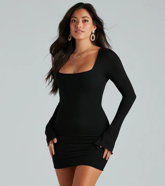 Casual Perfection Ribbed Knit Mini Dress | Windsor Stores