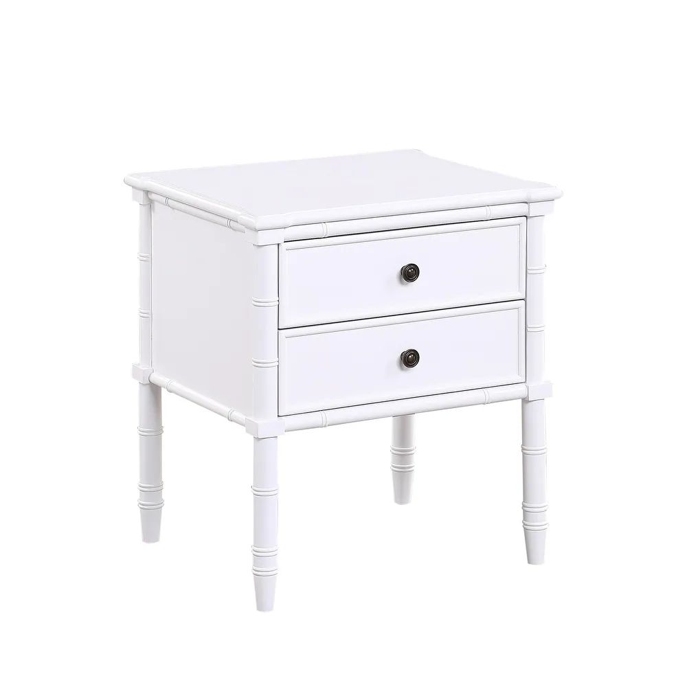 Ettington Carved Bamboo 2-drawer Nightstand by Greyson Living - Overstock - 29551378 | Bed Bath & Beyond