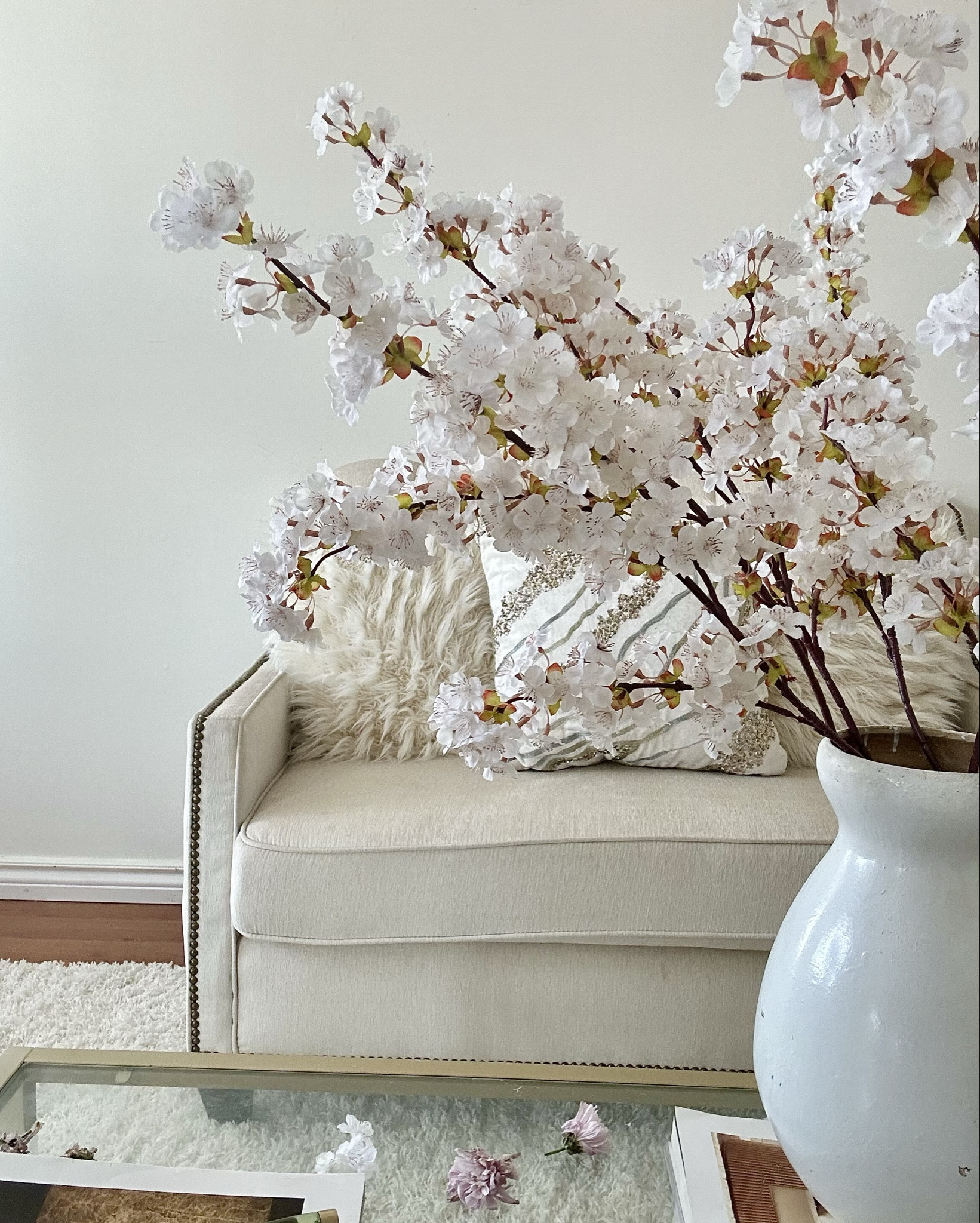 Silk cherry blossom branches.

#LTKHome
