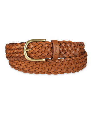 Levi's Women's Fully Adjustable Leather Braided Belt - Macy's | Macy's