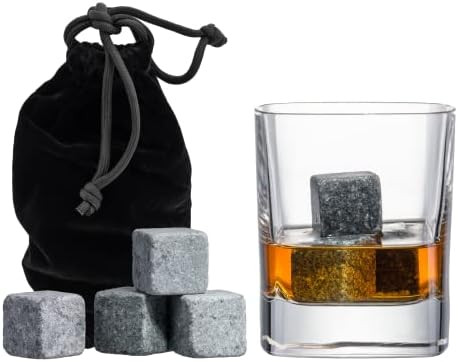 Set of 9 Grey Beverage Chilling Stones [Chill Rocks] Whiskey Stones for Whiskey and Other Beverag... | Amazon (US)