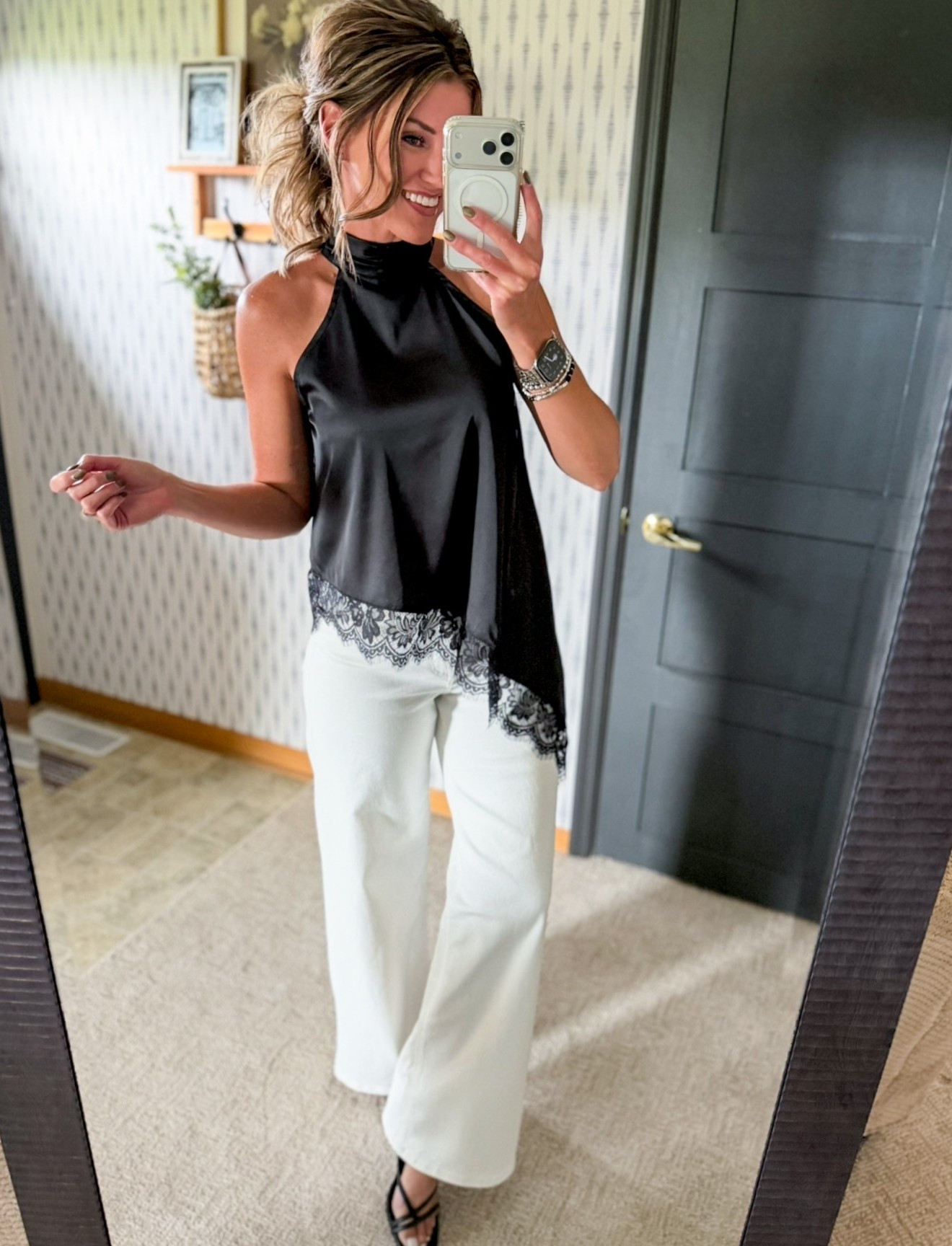 Date night look
Top/small
Pants/ 8

#LTKootd #LTKOver40