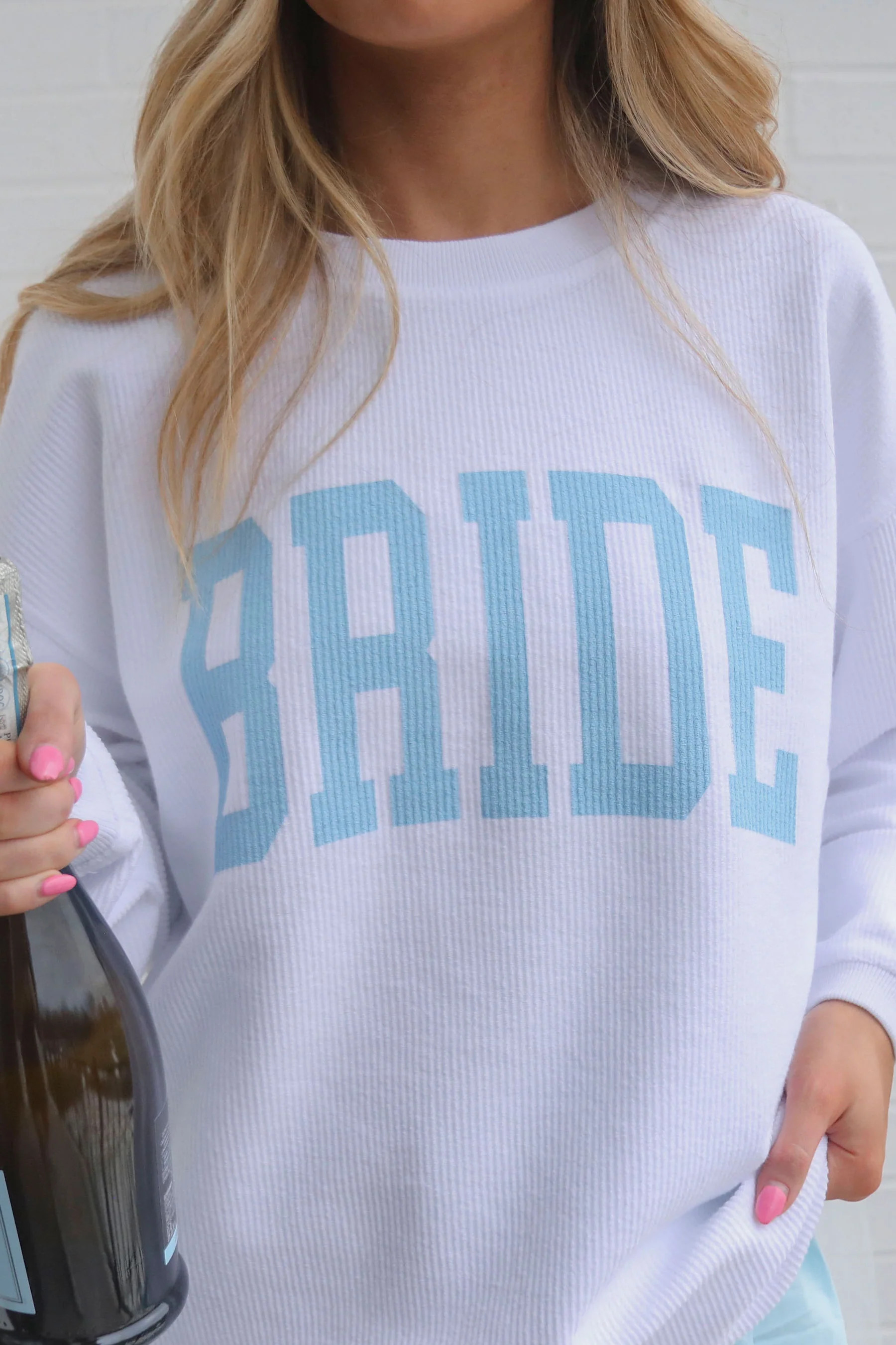 friday + saturday: bride corded sweatshirt | RIFFRAFF