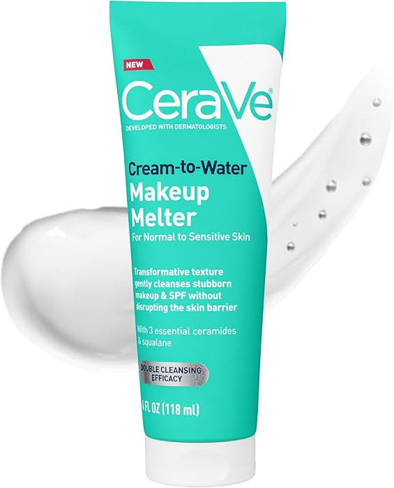 CeraVe Cream-to-Water Makeup Melter with Squalane & Ceramides, Facial Cleanser for Makeup Removal... | Amazon (US)