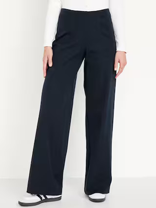 High-Waisted Pull-On Pixie Super Wide-Leg Pants | Old Navy | Old Navy (US)