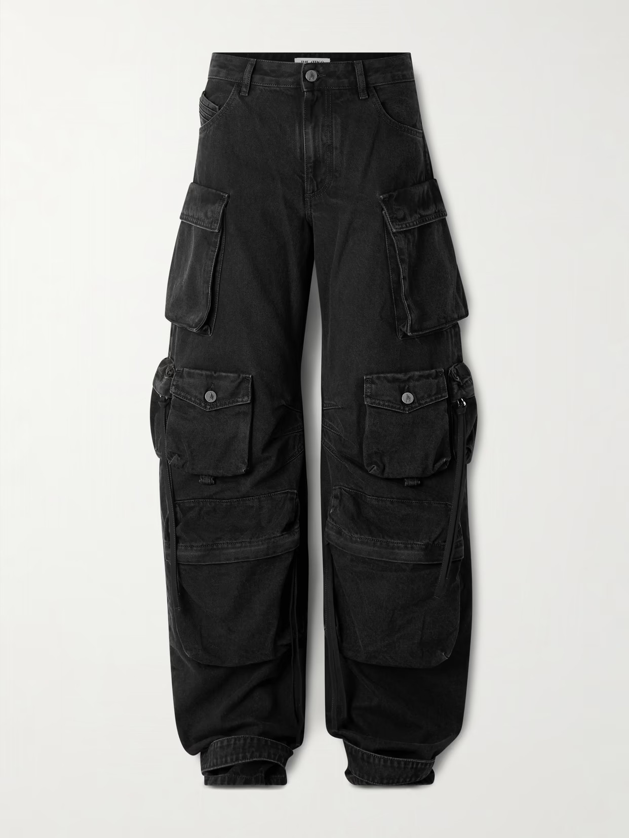 The Attico - Low-rise Cargo Jeans - Black | NET-A-PORTER (US)