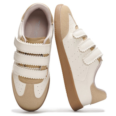 Project Cloud Women's | Eco-Leather Trendy Sneakers | Memory Foam Insole | Lightweight | Non-Slip - Ysabelle Chocolate / 6.5 | Project Cloud