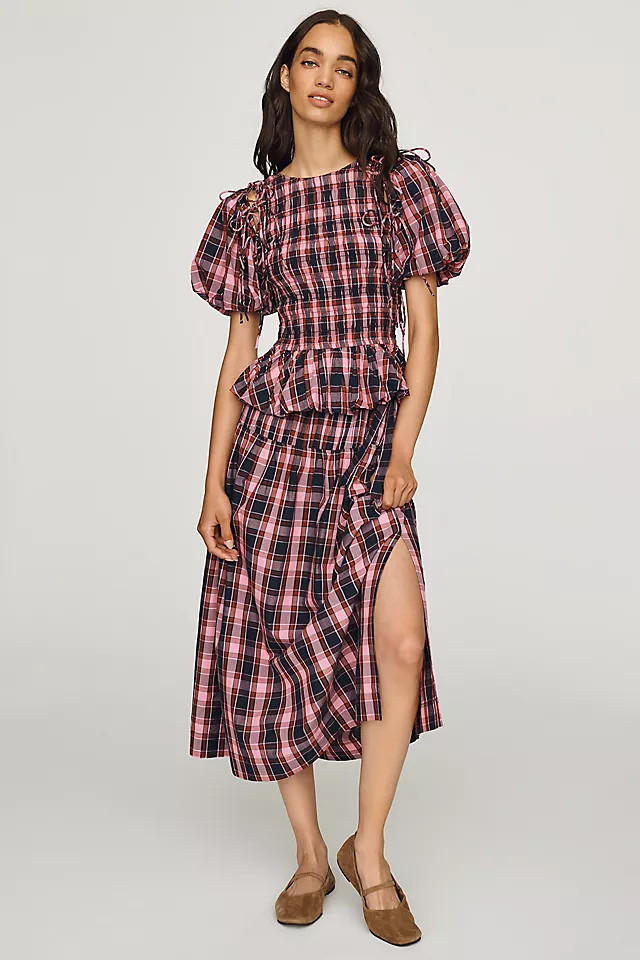 Josie 100% Cotton Midi Skirt | Anthropologie (US)