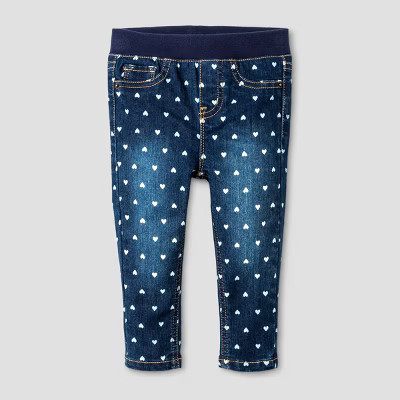 Toddler Girls' Jeggings - Cat & Jack™ Dark Blue | Target