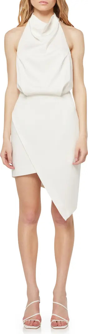 Camo Asymmetric Satin Cocktail Dress | Nordstrom