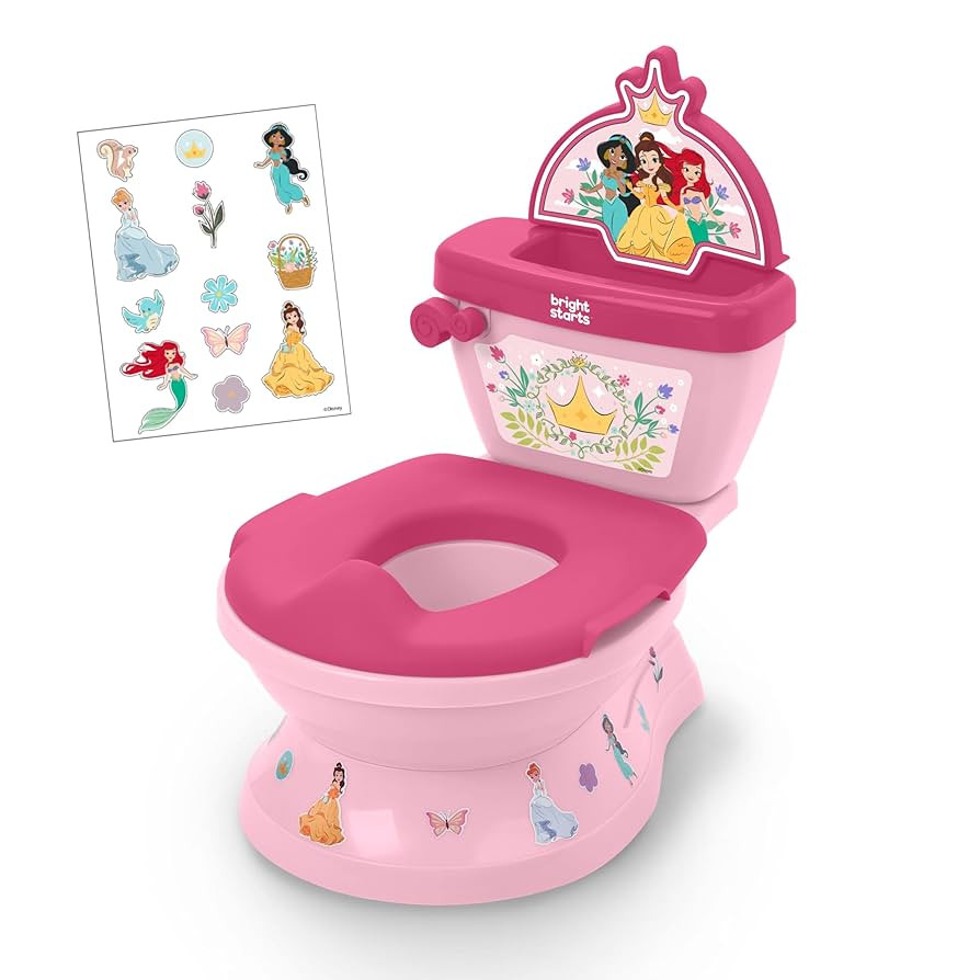 Disney Baby Princess My Size Potty Training Toilet by Bright Starts, Toddler Potty Chair with Flu... | Amazon (US)