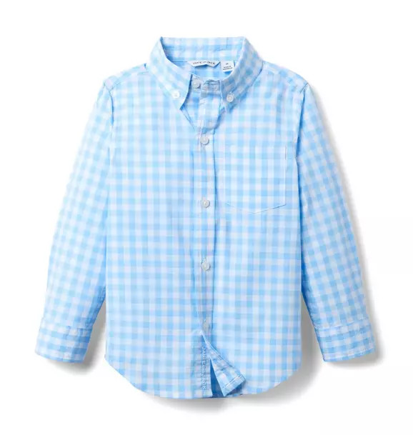 Gingham Poplin Shirt | Janie and Jack