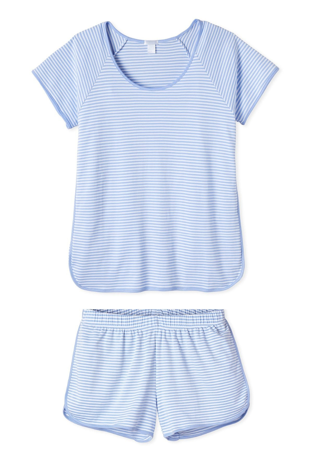 Pima Shorts Set in Hydrangea | Lake Pajamas
