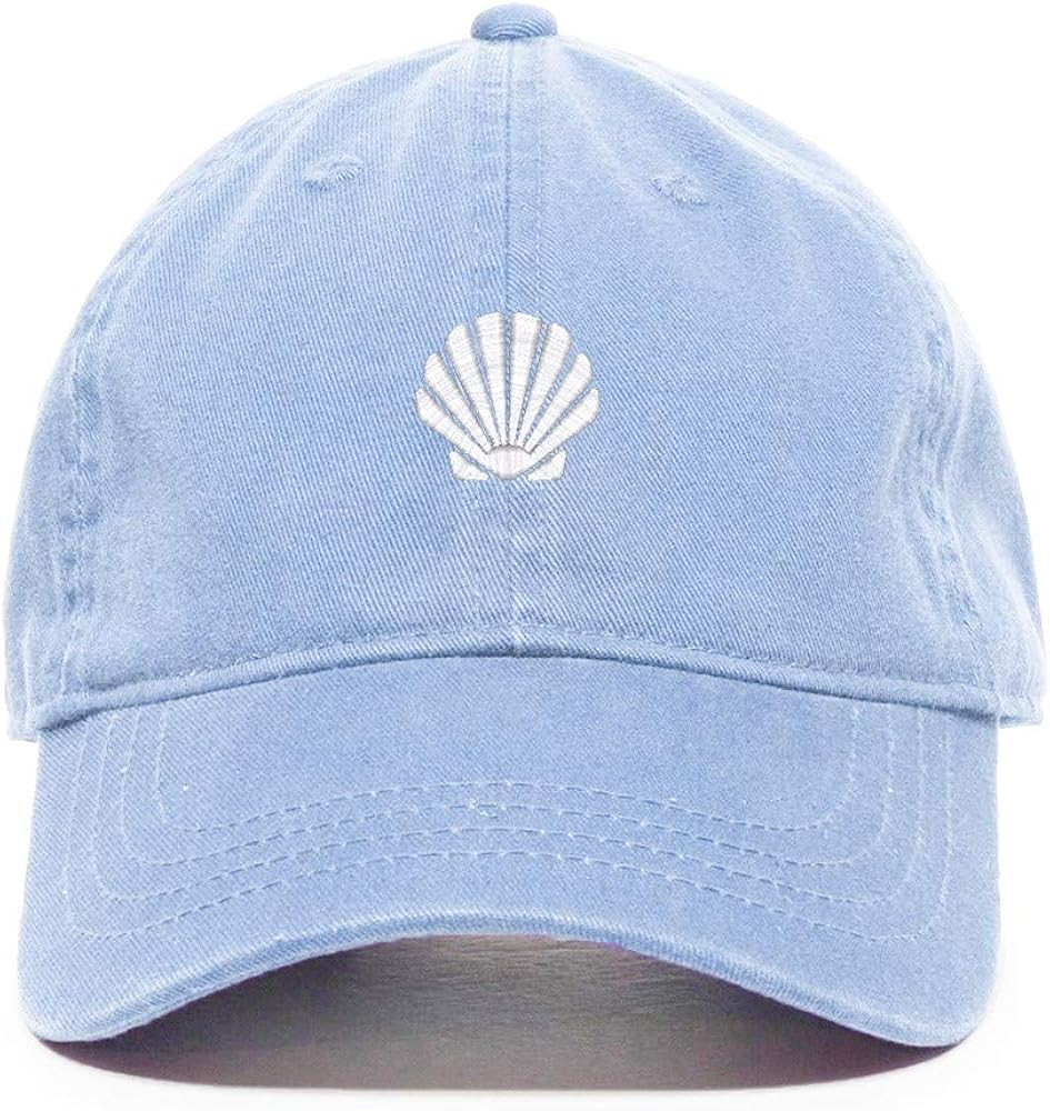 Tech Design Seashell Baseball Cap Embroidered Cotton Adjustable Dad Hat | Amazon (US)