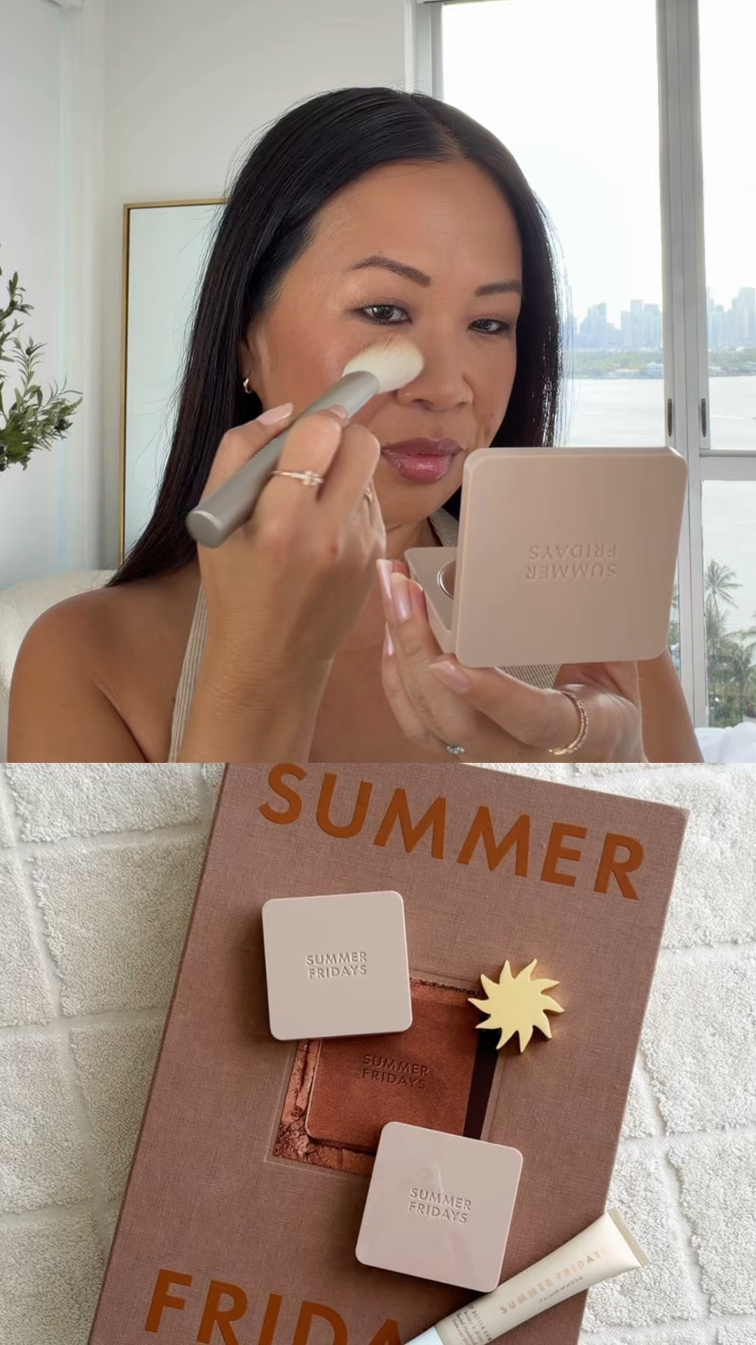 Summer ready with one swipe! Try on the new @summerfridays Bronzer Butter Balm with me. Six shades total, which one do you think is the best shade for me?

Opted to try Clay and Desert for my medium tan skin tone and they're both perfect. Clay has a golden undertone while Desert is a little more reddish.

Formula is true perfection. Balmy, dewy, but not too much! It literally melts into the skin. Going to test a bit more before I give it a full review, but so far I love how natural it looks for that subtle sunkissed glow.