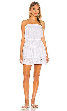 1. STATE Strapless Tiered Cotton Eyelet Dress in Ultra White from Revolve.com | Revolve Clothing (Global)