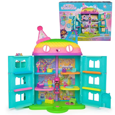 Gabby's Dollhouse 15pc Rainbow Themed Celebration Dollhouse | Target