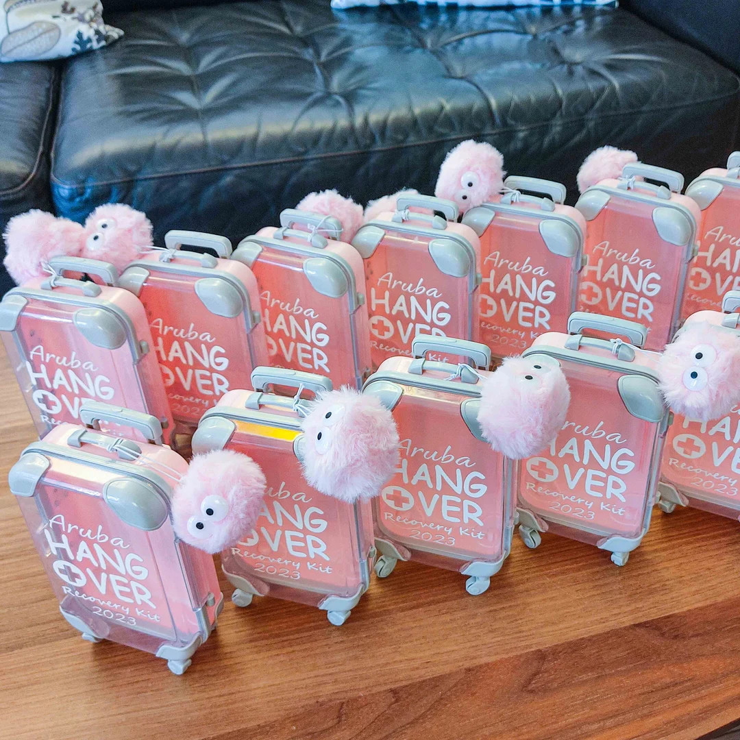 Hangover Kit Mini Suitcase|Bachelorette Party|Girls Trip|Birthday Party|Emergency Kit|Wedding fav... | Etsy (US)