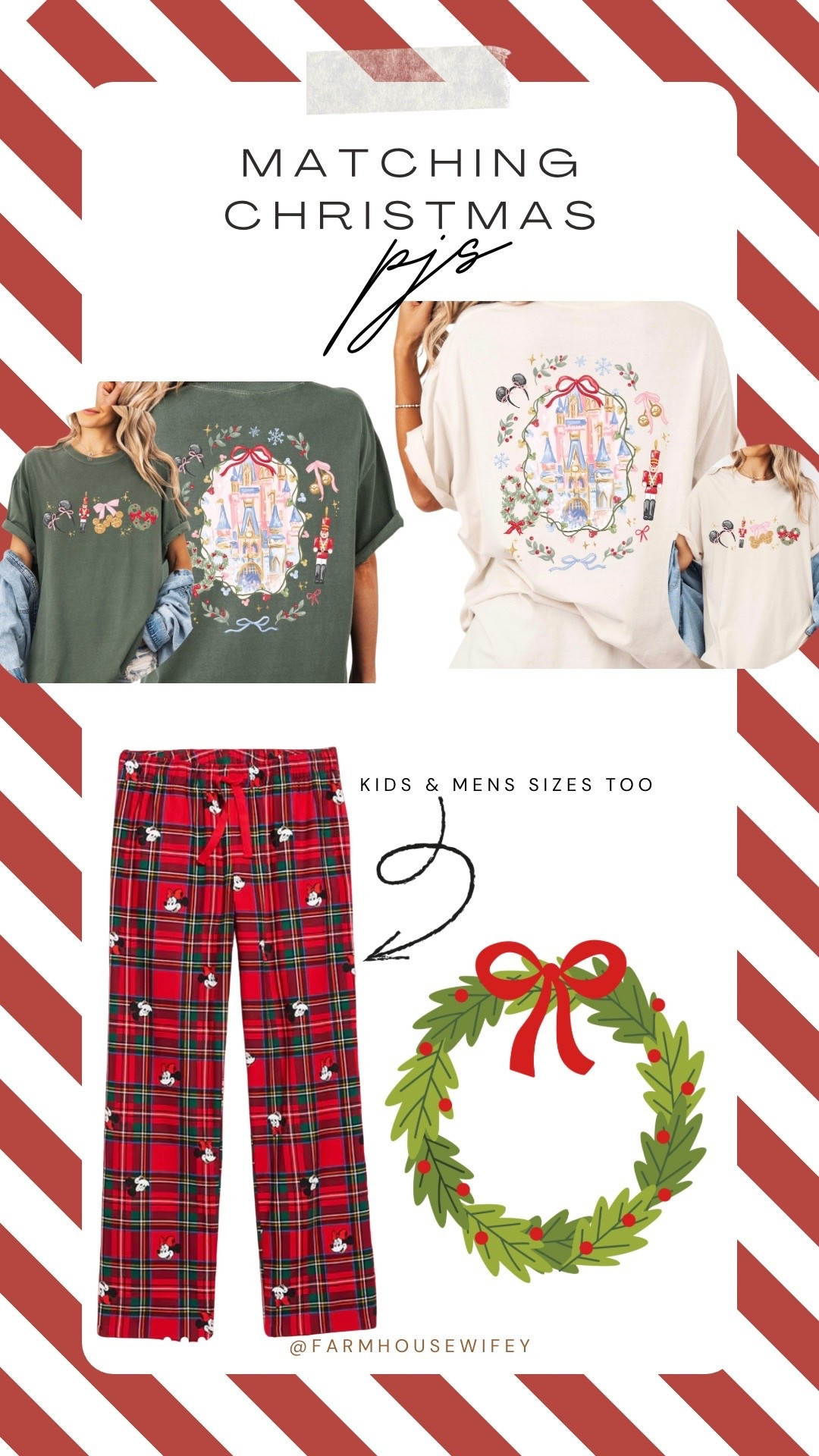 Another Disney Christmas pajama option for the family! Love the castle shirt! 

#LTKFamily #LTKMidsize #LTKHoliday