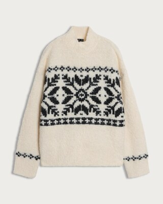 F&F Fair Isle Knit Jumper With Wool in Cream | Tesco F&F