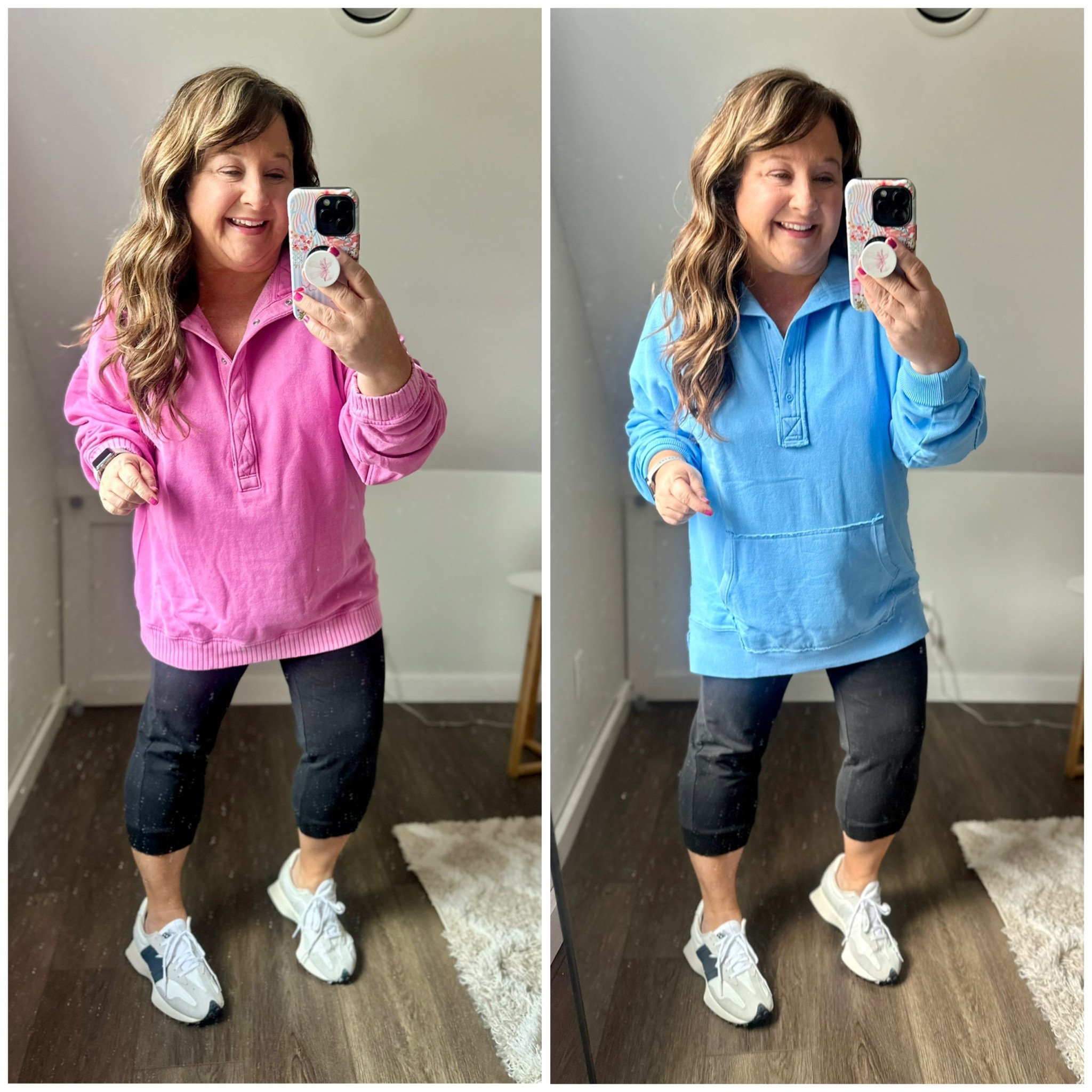 Are you team snaps or team buttons? 😉 I don't think you can go wrong either way, $45 today. Size down. 

#LTKmomlife #LTKootd #LTKOver40