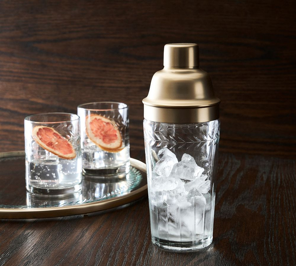 Zelda Etched Cocktail Shaker | Pottery Barn (US)