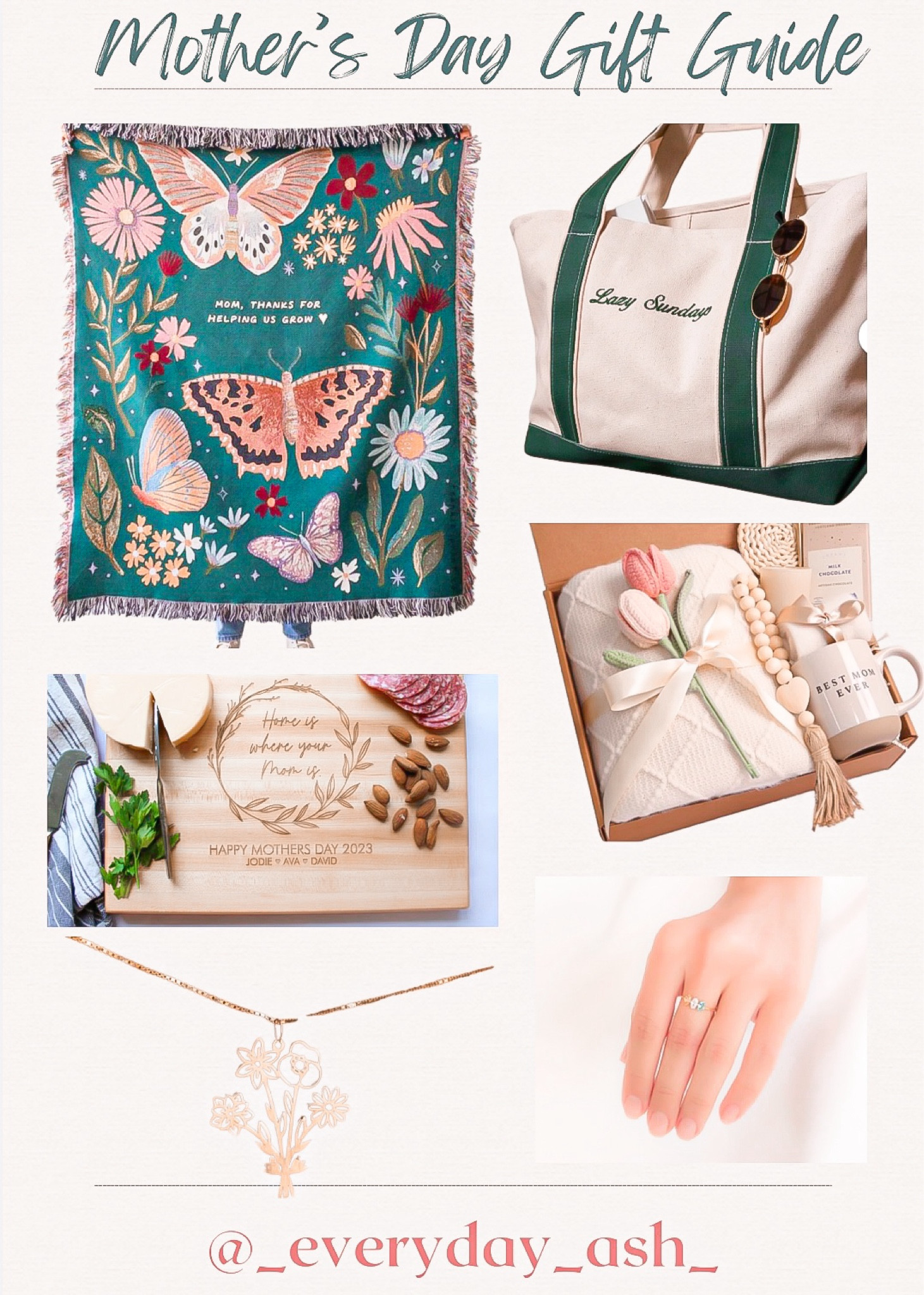 Mother’s Day gift guide 🤎

Gifts for mom, gifts for her, gift guide , Mother’s Day gift idea, personalized blanket, personalized tote bag, personalized gifts, cutting board, home finds, gift boxes, gold jewelry, birthstone ring 

#LTKGiftGuide #LTKfindsunder100 #LTKstyletip
