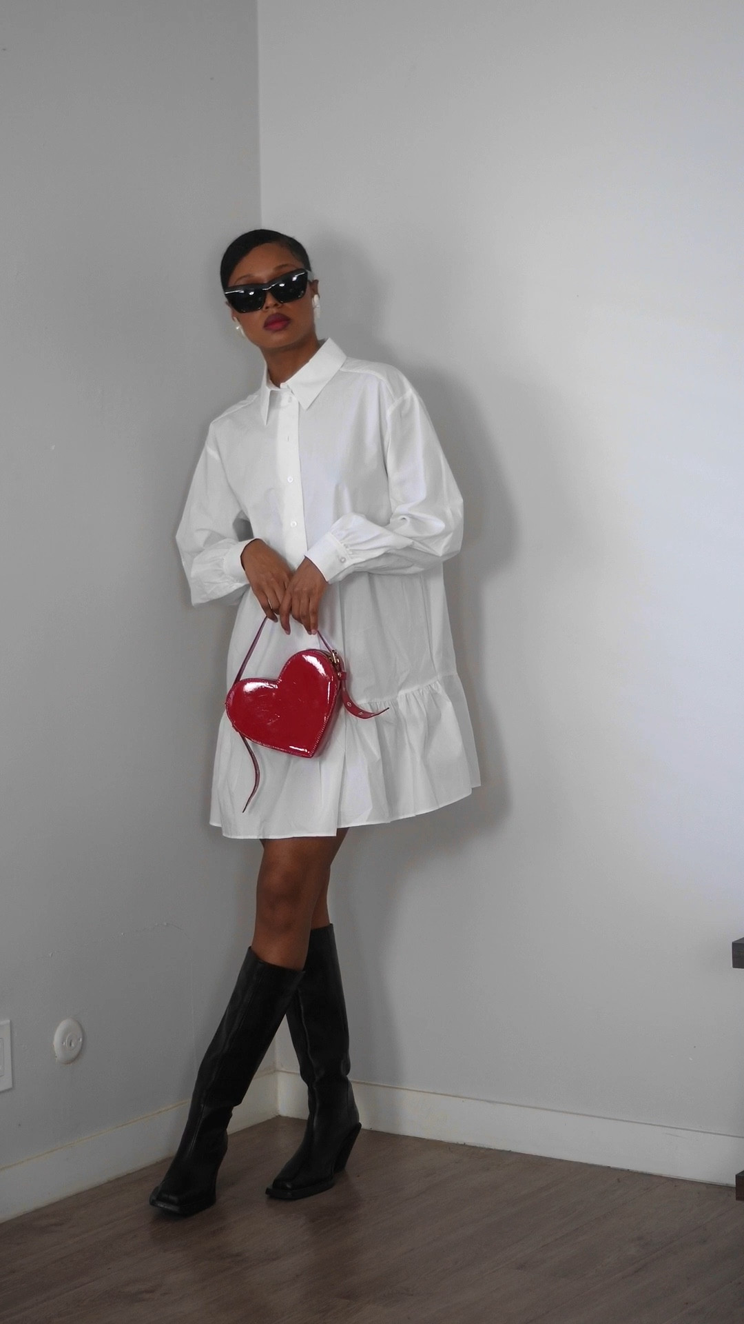 Poplin shirt dress from my recent post. Im wearing a size medium because I like my clothing to be a tad bit oversized. 😊❤️ 

#LTKFindsUnder100 #LTKU #LTKStyleTip