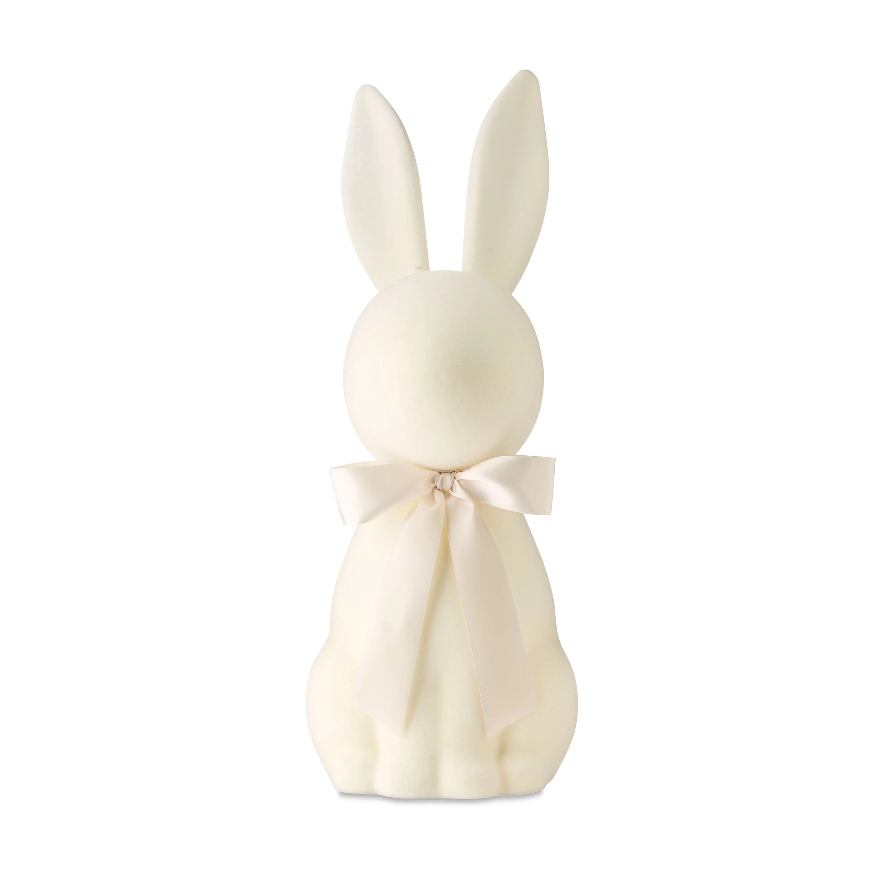 Easter Flocked Cream Bunny Decor, 27 in, by Way To Celebrate | Walmart (US)