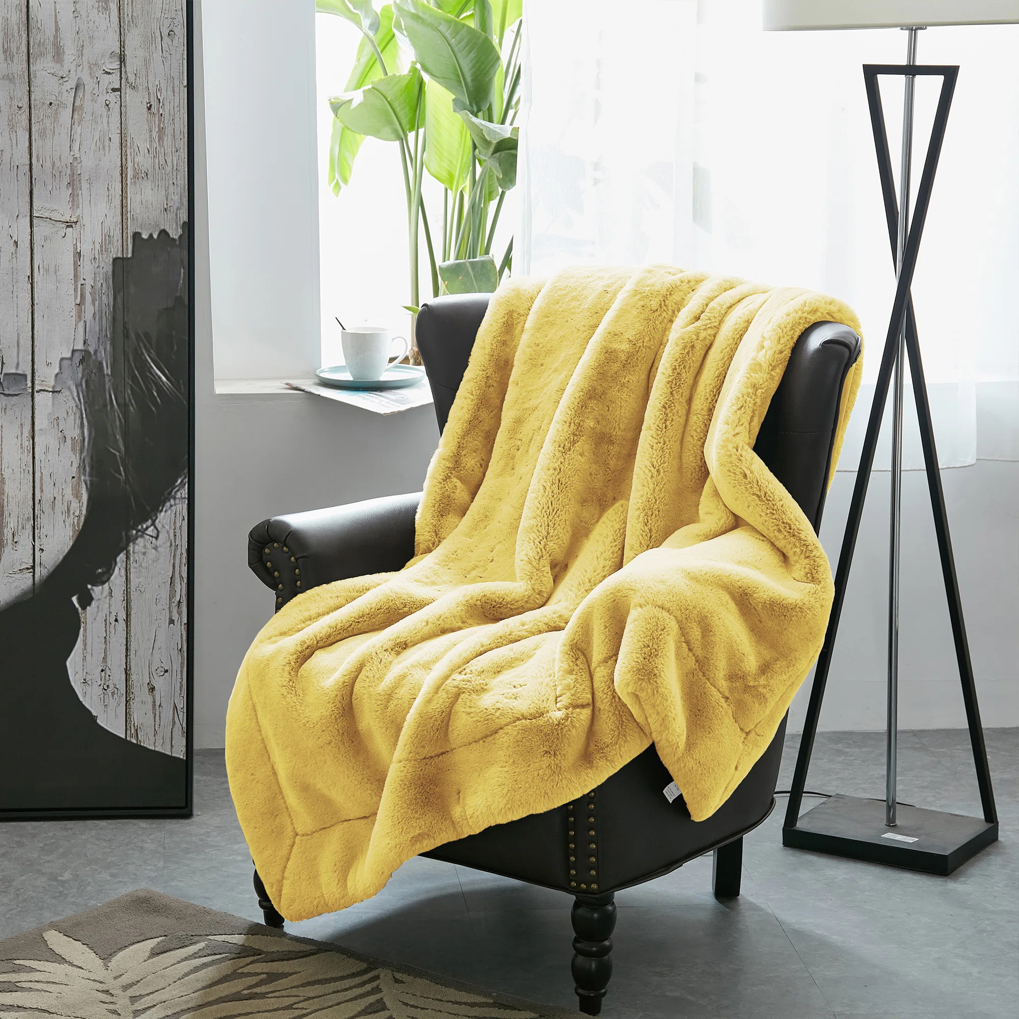 Heavy Faux Fur Throw Blanket | Wayfair North America