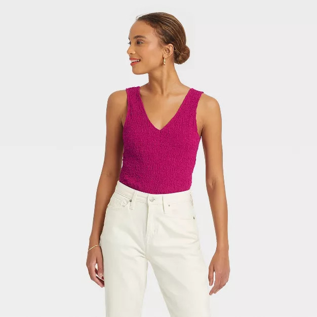 Women's Textured Tank Top - A New Day™ | Target