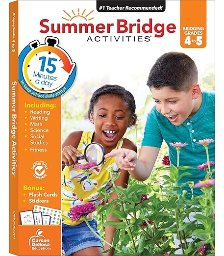 Summer Bridge Activities 4th to 5th Grade Workbooks All Subjects, Activity Book With Math, Readin... | Amazon (US)