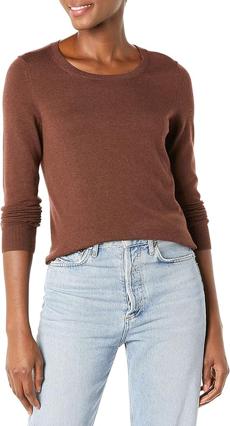 Amazon Essentials Women's Lightweight Crewneck Sweater | Amazon (US)