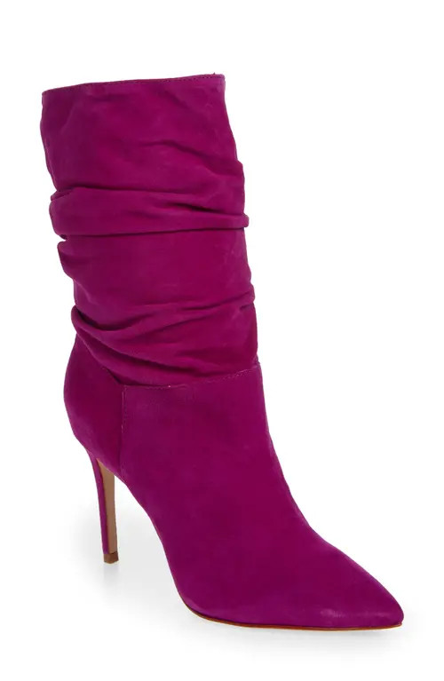 Schutz Ashlee Slouch Pointed Toe Boot in Bright Violet at Nordstrom, Size 7.5 | Nordstrom