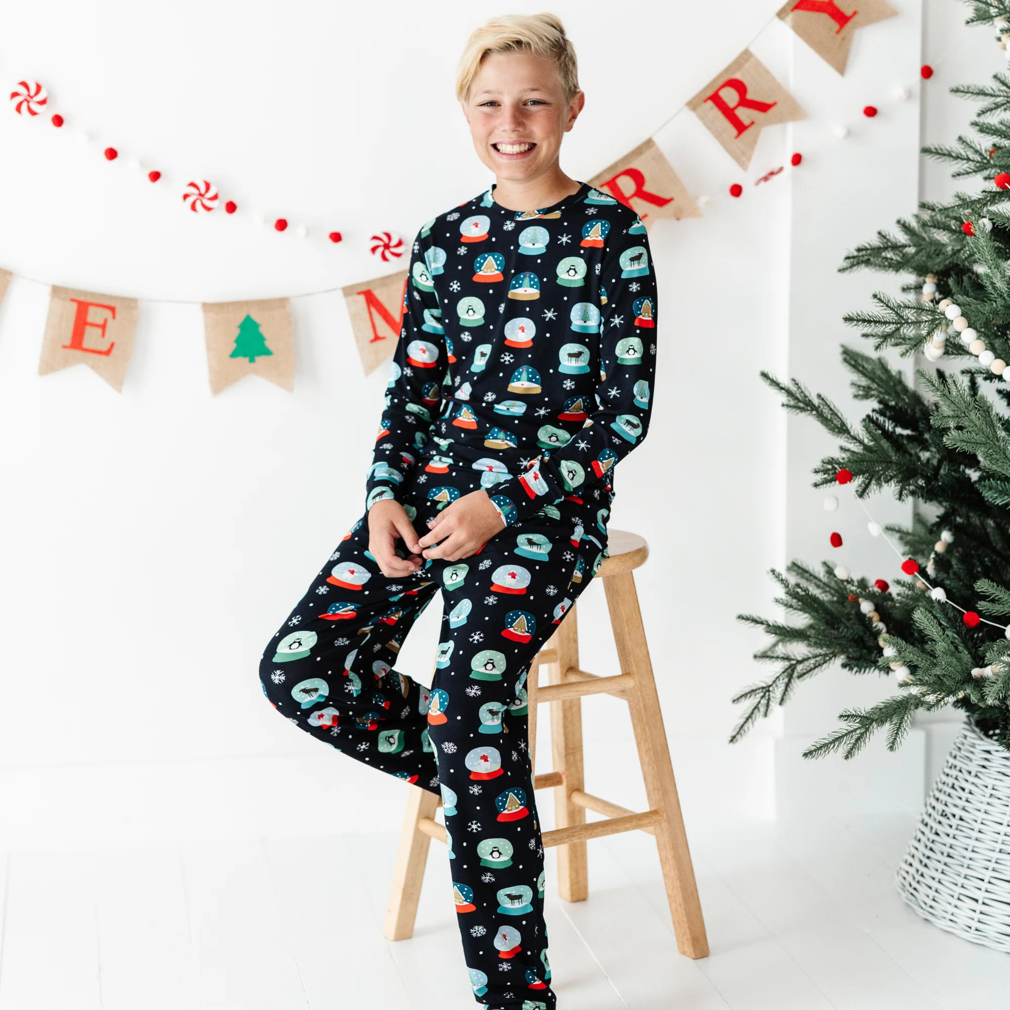 Snow Place Like Home Pajama Set - Bigger Kids (Boy) | Kiki + Lulu