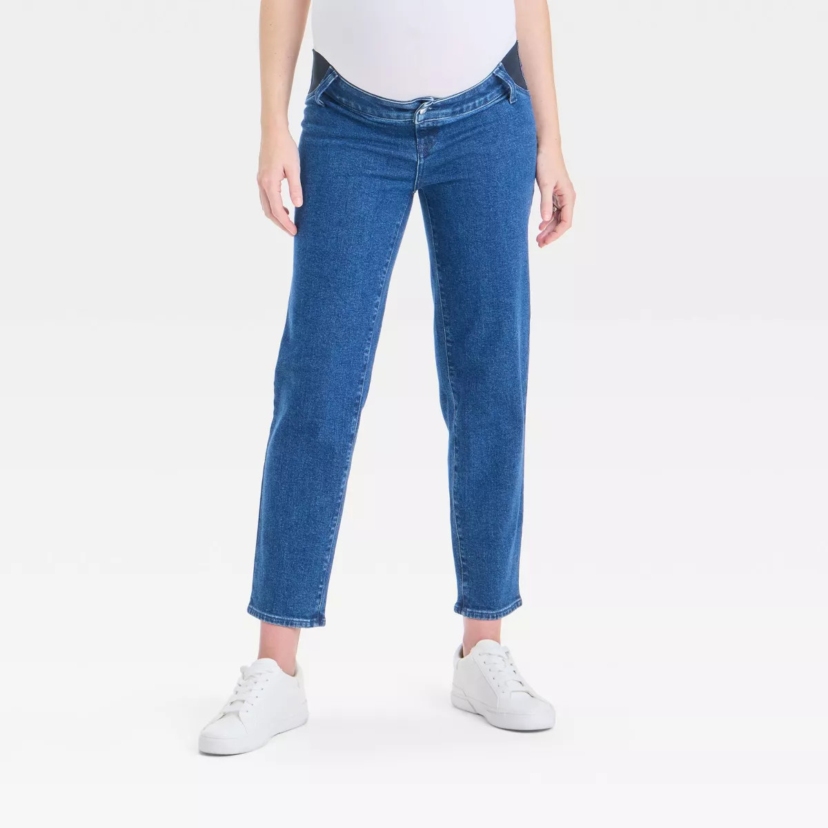 Low-Rise Under The Belly 80's Slim Straight Denim Maternity Pants - Isabel Maternity by Ingrid & ... | Target