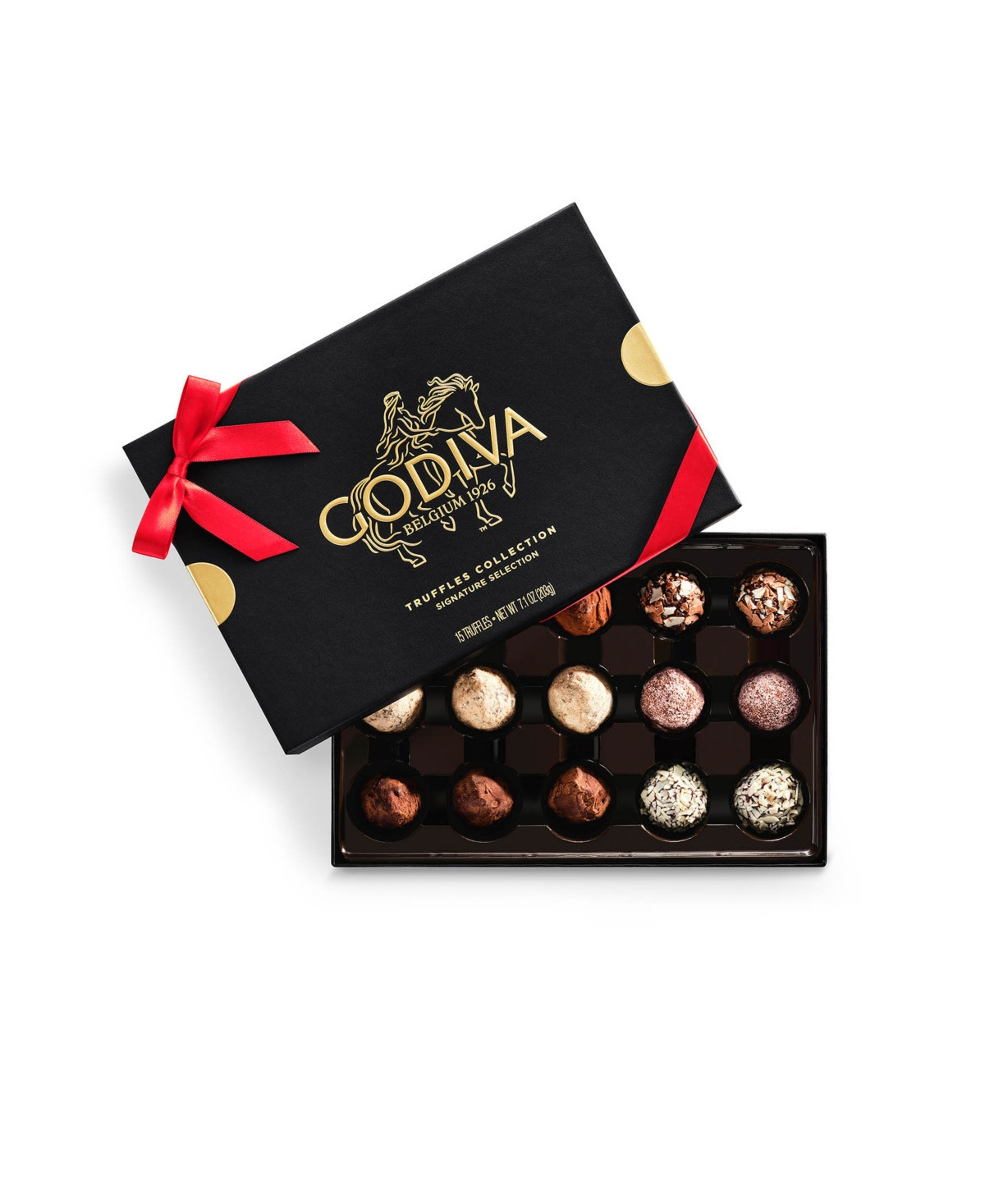 Godiva Signature Truffles Assorted Chocolate Gift Box, 15 Pieces | Macy's