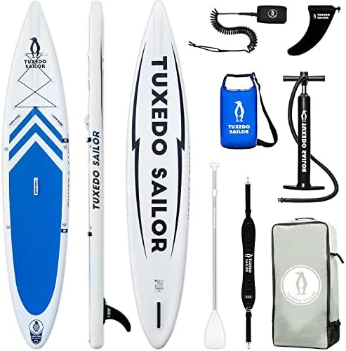 Tuxedo Sailor Inflatable Paddle Board Inflatable SUP Inflatable Stand Up Paddle Board Kids Paddle... | Amazon (US)