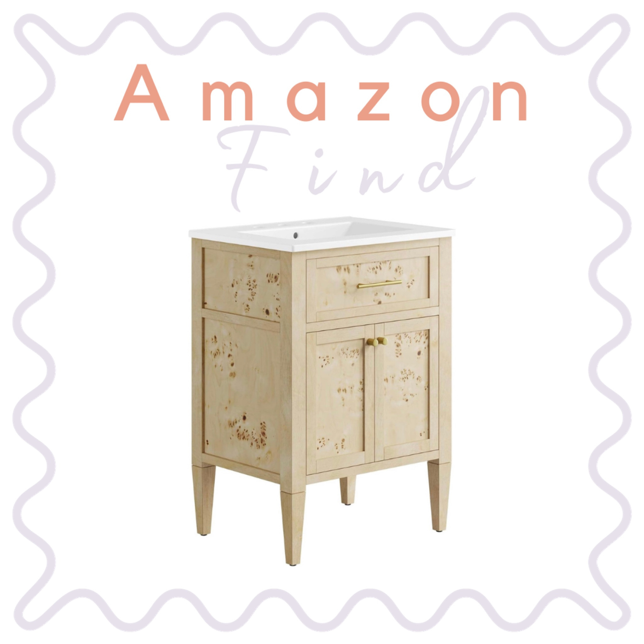Burl wood vanity from Amazonn

#LTKhome