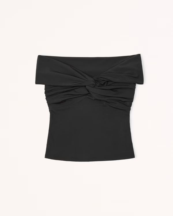 Off-The-Shoulder Twist Top | Abercrombie & Fitch (US)