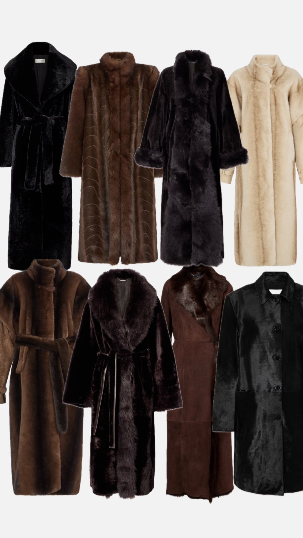 Favourite fur coats 🖤🤎🤍