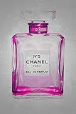 Buyartforless Chanel No. 5 in Chic Pink Giclee by Kelissa Semple 24x16 Graphic Art on Canvas | Amazon (US)