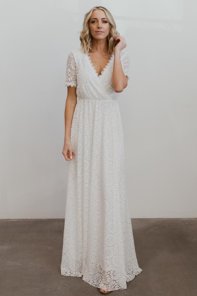 Venice White Lace Maxi Dress | Baltic Born