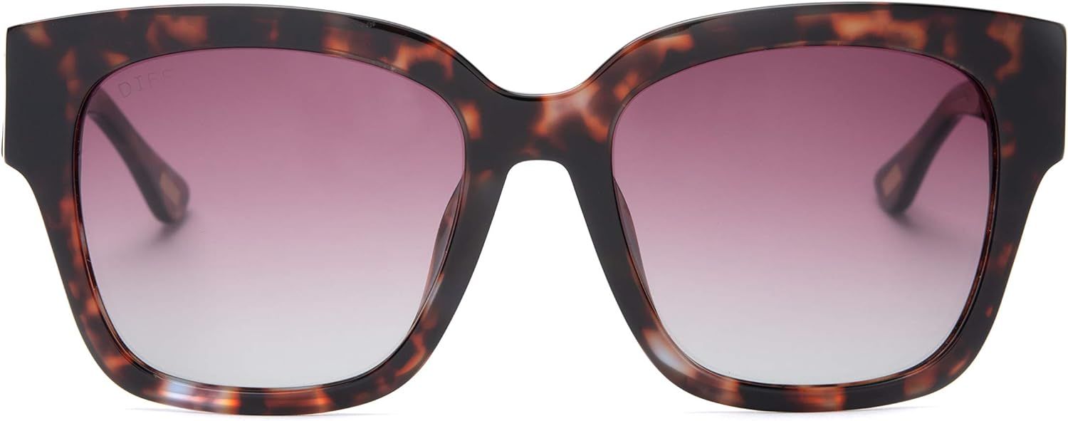 DIFF Eyewear - Bella II - Designer Square Sunglasses for Women - 100% UVA/UVB Protection | Amazon (US)