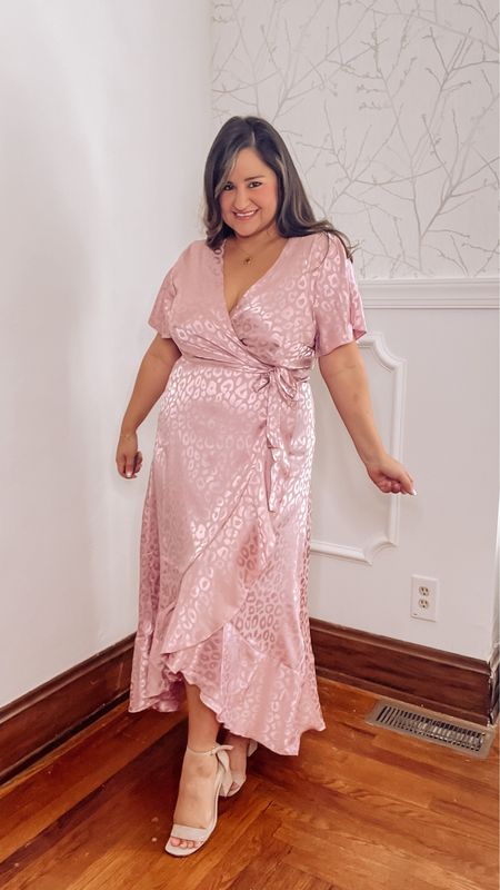 Wedding guest dress, satin dress, amazon dress, pink dress 

#LTKcurves #LTKwedding #LTKunder50