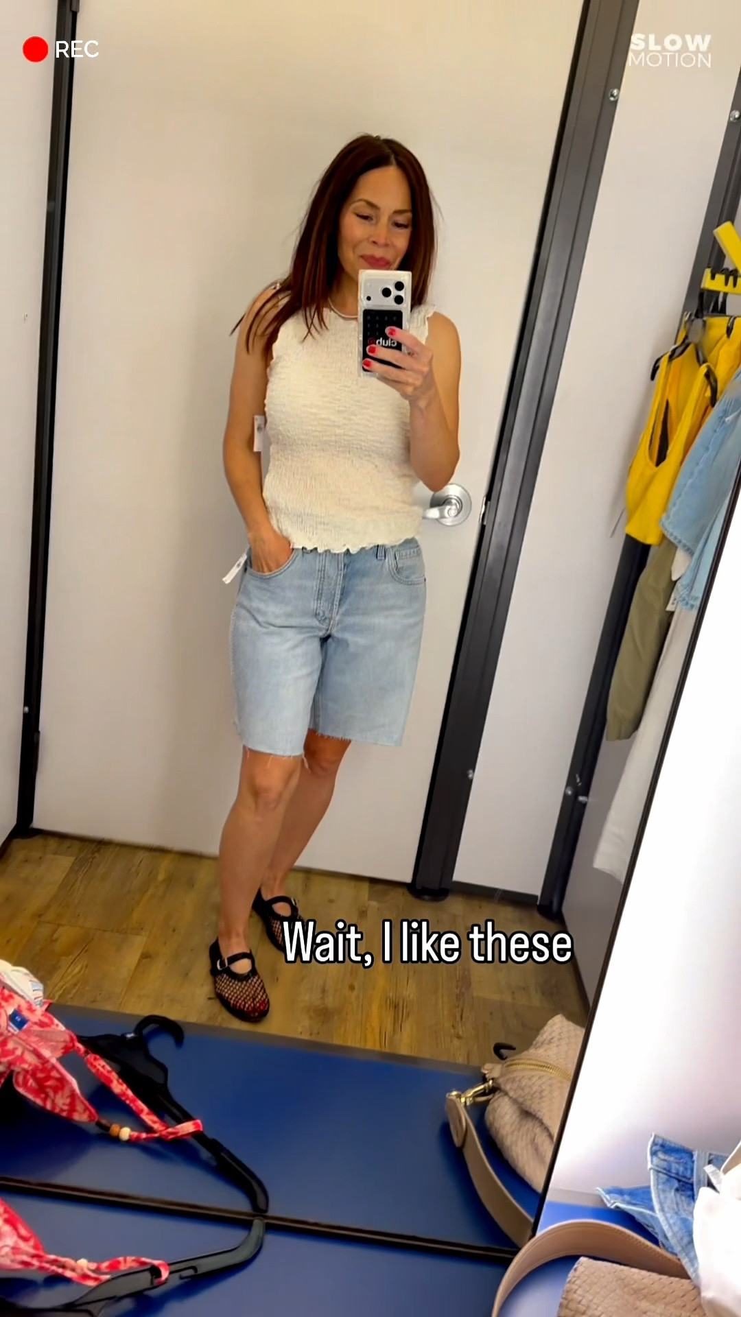 Ok wait, these are cute. Bermuda shorts take 2! These are 1) my size; 2) shorter length 3) loose fit 4) inexpensive to try out a trend

Nice little whipstich on the seam adds some fun. What do you think of these?
Also, the video kind of cut off the 5" shorts which were great too. Want to see those again?

#LTKOver40 #LTKMidsize #LTKPetite