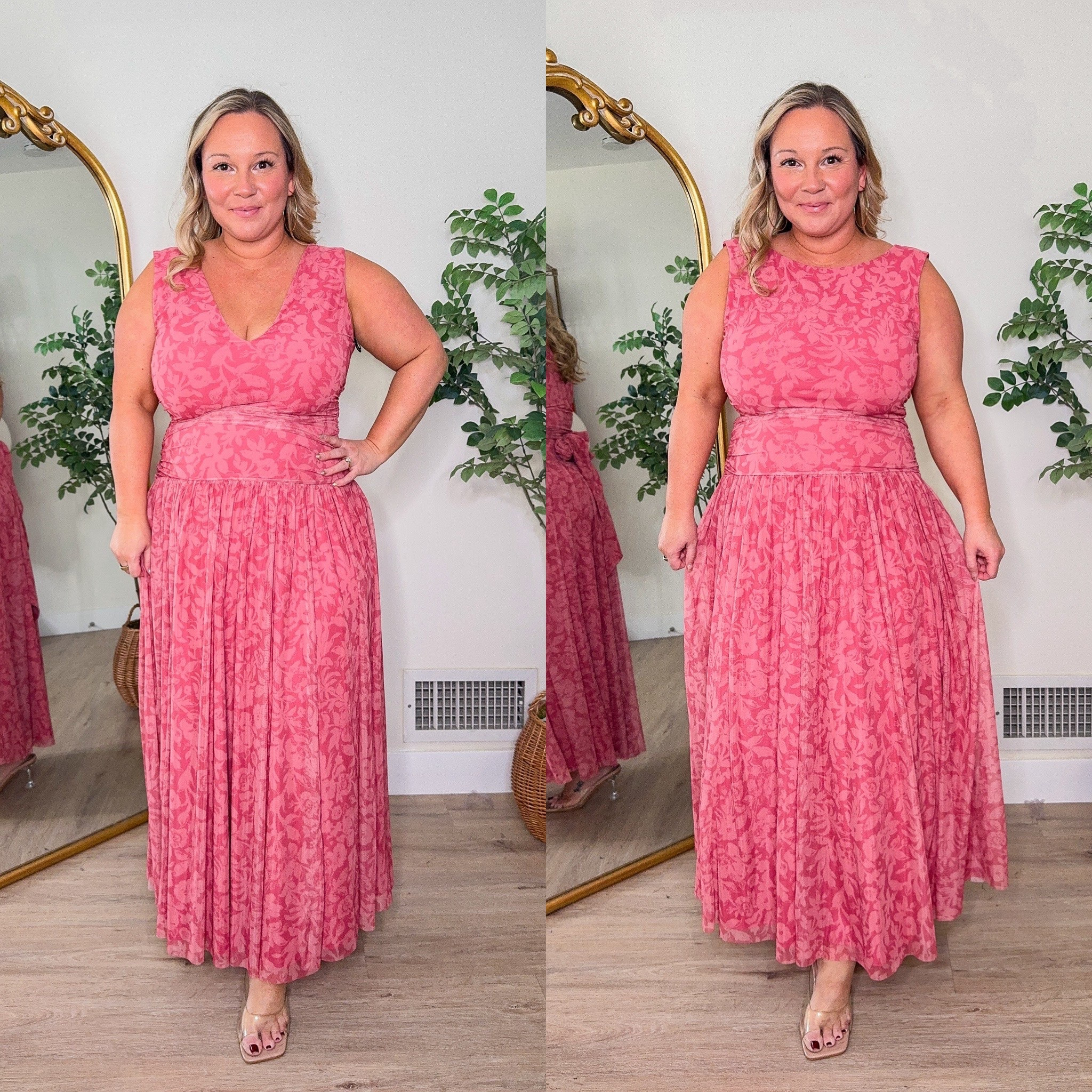 Abercrombie reversible dress restocked! 
Some sizes and colors available 
I’m in a LARGE PETITE 

Midsize style, spring outfit, special occasion dress, spring style, spring dress, wedding guest dress, Abercrombie 

#LTKPetite #LTKOver40 #LTKMidsize