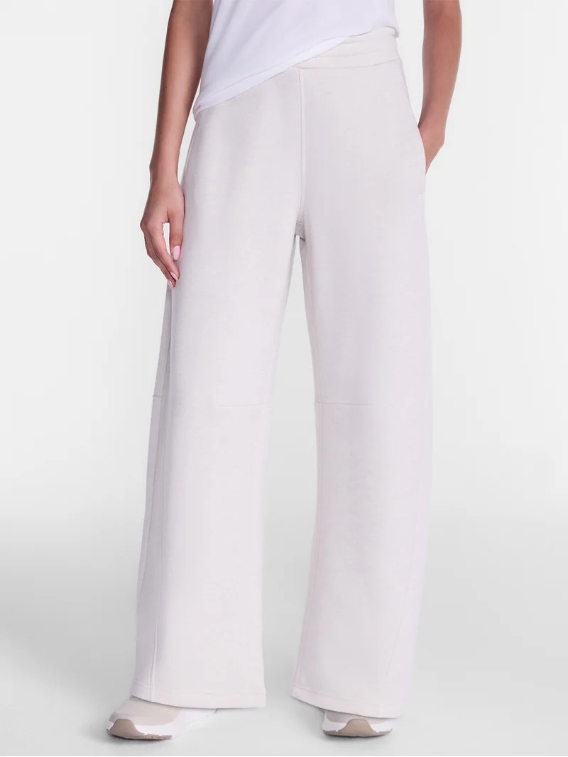 Athletic Works Women's and Women's Plus Barrel Leg Fleece Pants, 28.5" Inseam, Sizes XS-4X | Walmart (US)