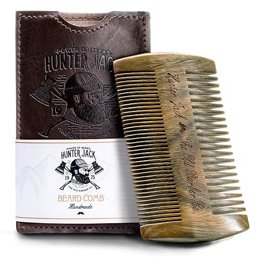Beard Comb Kit for Men - Great for Head Hair, Beard & Mustache - Handmade Premium Sandal Wood - F... | Amazon (US)