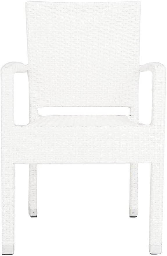 SAFAVIEH Outdoor Living Collection Kelda Wicker Arm Chairs | Amazon (US)